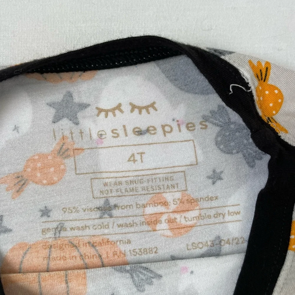 Little Sleepies Boo crew Halloween two piece bamboo viscose pajama set